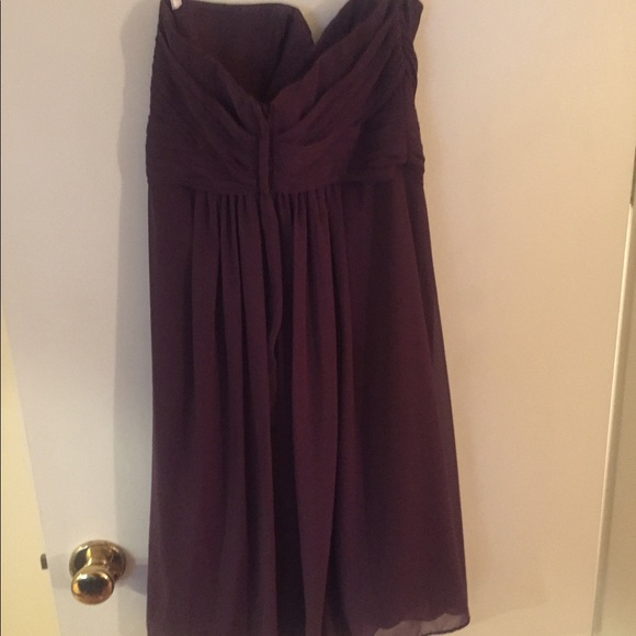 Davids Bridal Amethyst Strapless Dress - Picture 3 of 5